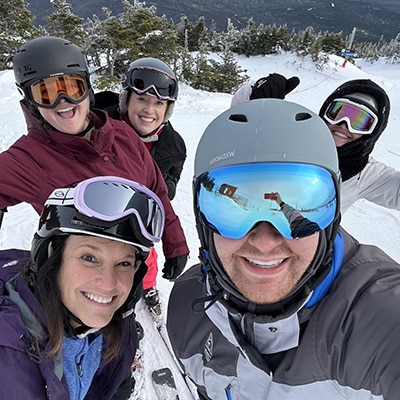 Family Skiing Smiles for Maine Orthodontics Waterville, ME